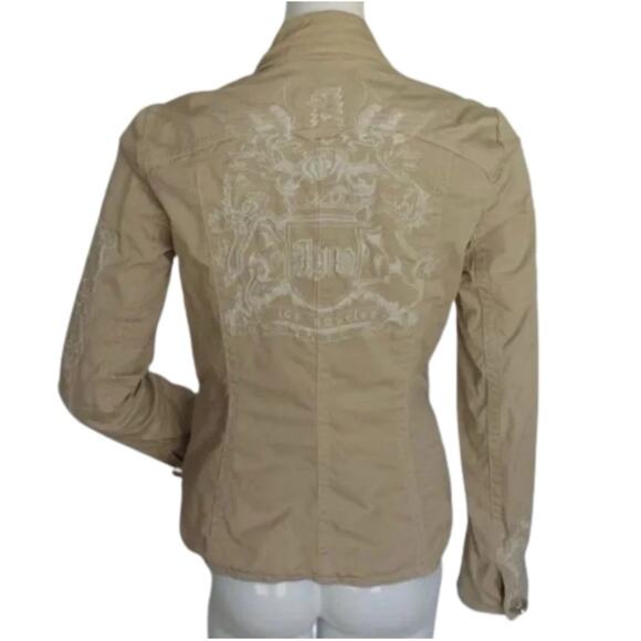 Johnny Was Blazer Womens S Embroidered Paradise Crest Carved buttons Bohemian - Picture 5 of 14